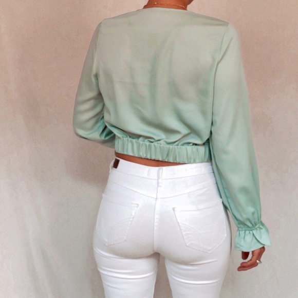 NWOT Sage front twist top - Picture 9 of 12